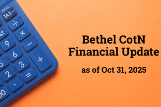 Bethel Financial Update as of October 31, 2025